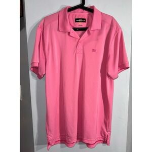 Loudmouth men's dark pink short sleeve golf polo shirt XL